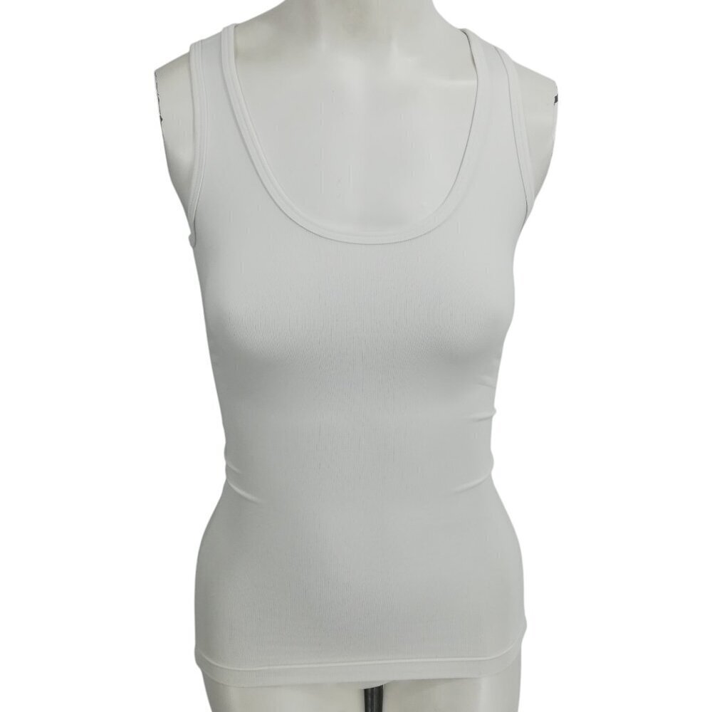 Tommie Copper White Sleeveless Tank Top Shirt Size S Stretch Lower Back Support